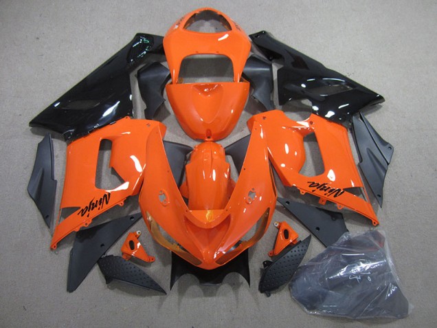 ABS Carenado Kawasaki ZX6R 05-06 - Naranja Negro Ninja