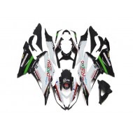 ABS Kits Carenado Kawasaki ZX6R 13-18 - Blanco Negro