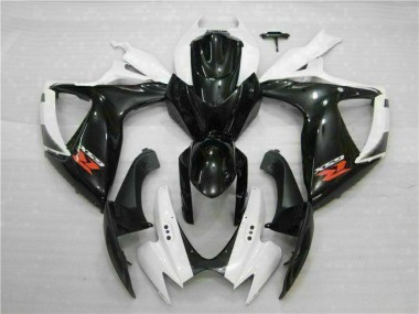 ABS Plástica Suzuki GSXR 600 / 750 K6 06-07 - Blanco Negro