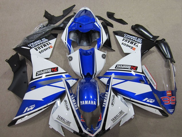 ABS Plástica Yamaha R1 12-14 - Azul Blanco