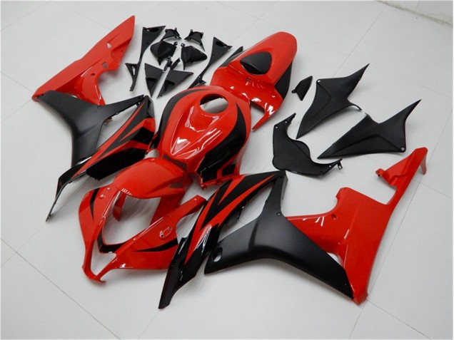 ABS Plásticos Honda CBR 600 RR 07-08 - Negro Rojo