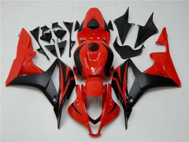 ABS Plásticos Honda CBR 600 RR 07-08 - Negro Rojo