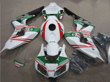 Carenado Honda CBR 1000 RR 06-07 - Blanco Verde Rojo Castrol