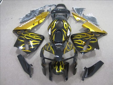 Carenado Honda CBR 600 RR 05-06 - Negro Amarillo Llama