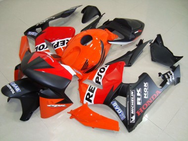 Carenado Honda CBR 600 RR 05-06 - Negro Mate Repsol Carrera