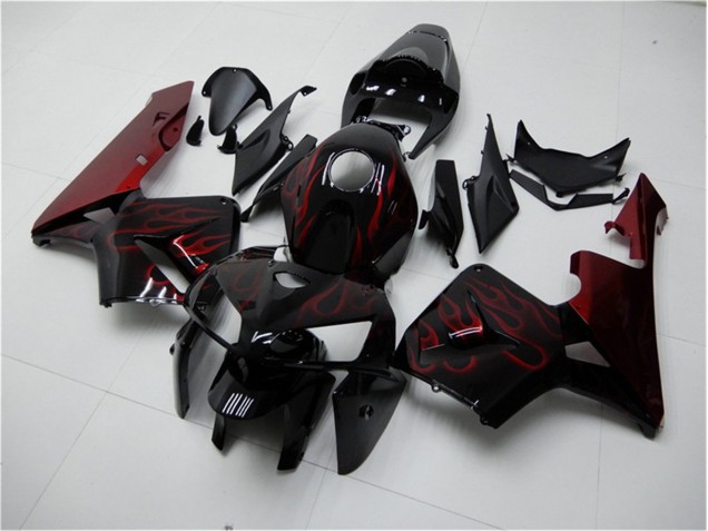 Carenado Honda CBR 600 RR 05-06 - Rojo Llama Negro