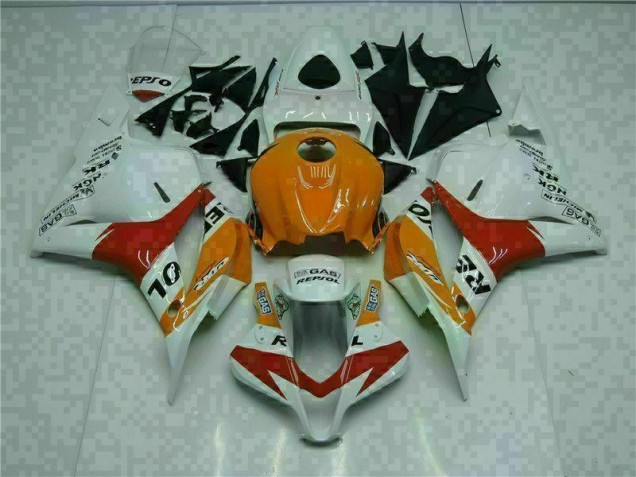 Carenado Honda CBR 600 RR 09-12 - Blanco Naranja Repsol