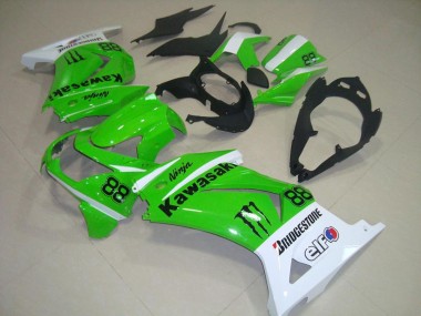 Carenado Kawasaki ZX 250R 08-12 - Verde & Blanco