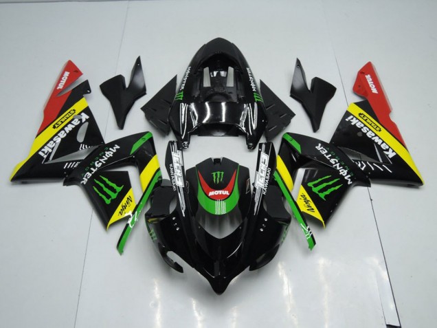 Carenado Kawasaki ZX10R 03-05 - Negro Amarillo Monster