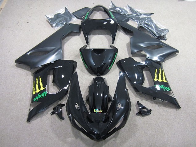 Carenado Kawasaki ZX6R 05-06 - Negro Verde Ninja