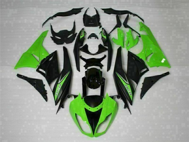 Carenado Kawasaki ZX6R 09-12 - Negro Verde 636