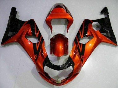 Carenado Suzuki GSXR 1000 K1 00-02 - Naranja Negro