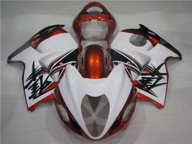 Carenado Suzuki GSXR 1300 Hayabusa 96-07 - Naranja Blanco Negro