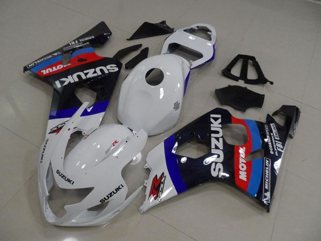 Carenado Suzuki GSXR 750 K4 04-05 - Blanco Azul Motul