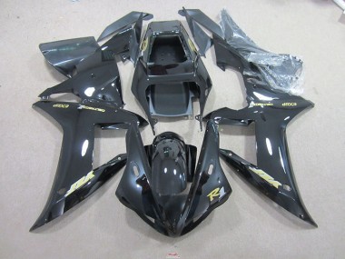 Carenado Yamaha R1 02-03 - Negro Oro Calcomanías