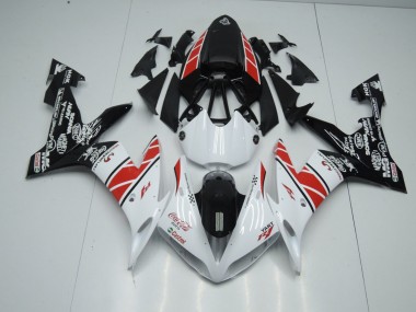 Carenado Yamaha R1 04-06 - Blanco Negro Pegatinas