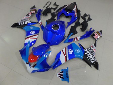 Carenado Yamaha R1 07-08 - Azul Blanco Negro Pegatinas