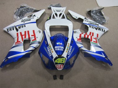 Carenado Yamaha R1 98-99 - Azul Blanco Motul Fiat 46