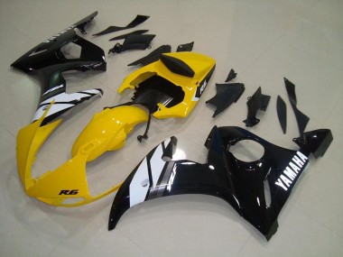 Carenado Yamaha R6 03-05 - Amarillo Negro