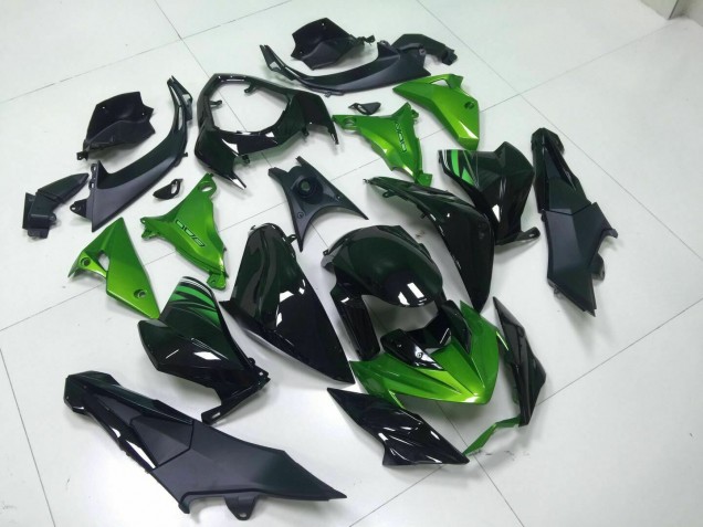 Inyección Kit Carenado Kawasaki Z800 13-16 - Verde Negro