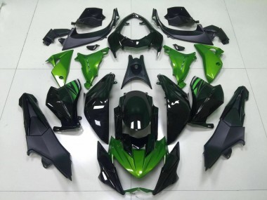 Inyección Kit Carenado Kawasaki Z800 13-16 - Verde Negro