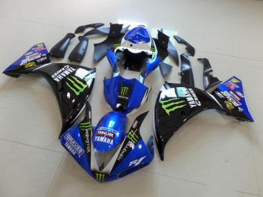 Kit Carenado ABS Completo Yamaha R1 12-14 - Azul Negro Monster