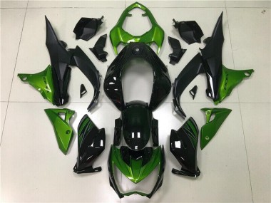 Kit Carenado Inyección Kawasaki Z800 13-16 - Verde Negro