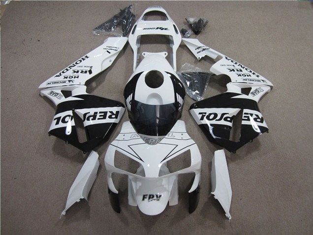 Kit Completo Carenado Honda CBR 600 RR 05-06 - Blanco Negro Repsol