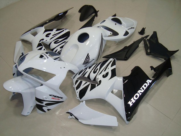 Kits Completo Carenado ABS Honda CBR 600 RR 05-06 - Blanco Negro