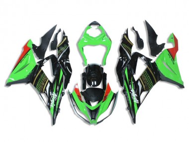 Kits Completo Carenado Kawasaki ZX6R 13-18 - Verde Negro