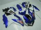 Plástica Suzuki GSXR 600 / 750 K8 08-10 - Azul Blanco